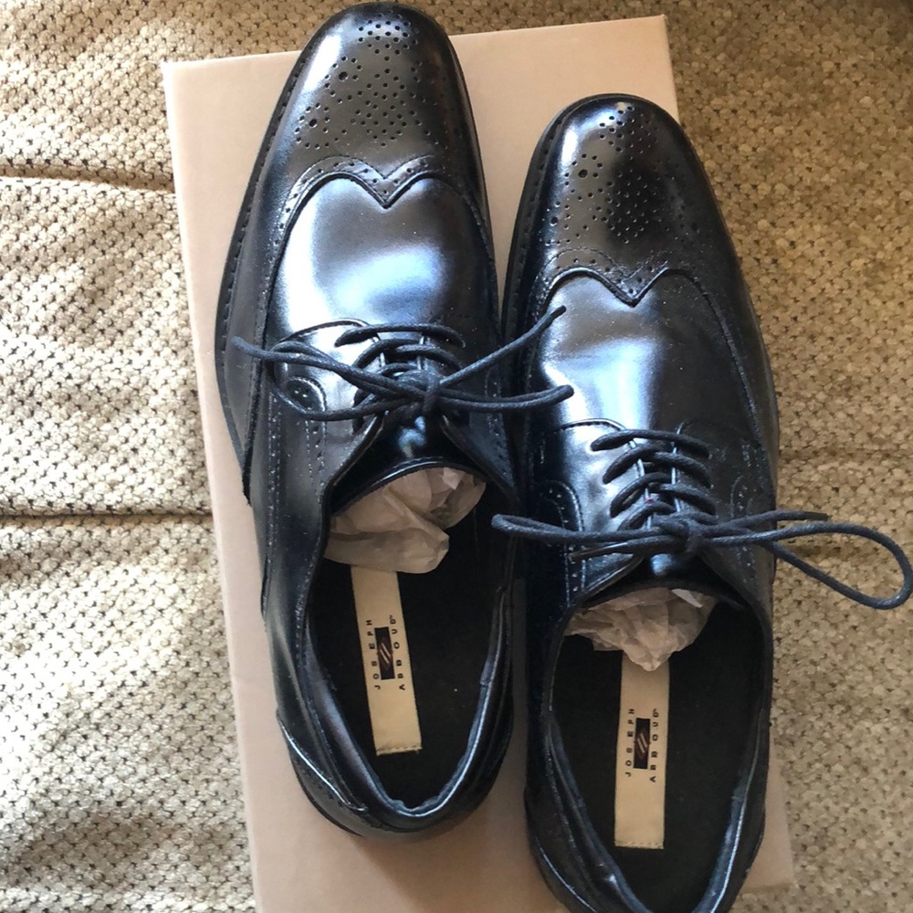 Joseph Abboud mens lace shoes color black worn once